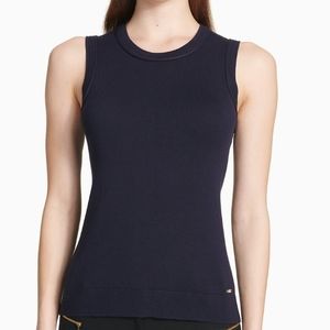 NWT Cobalt blue Calvin Klein Crewneck Cardigan Shell Tank Top  Size M